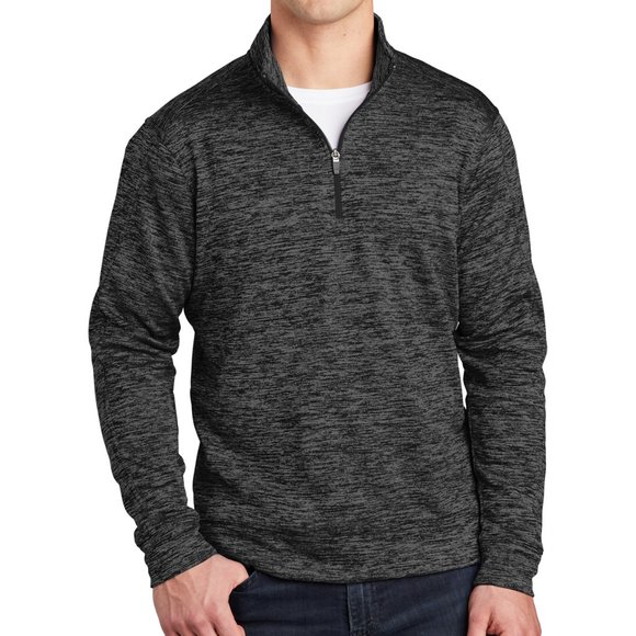 Russell Dri-Power 360 Training Fit Grey Long Sleeve with Quarter Zip - Picture 1 of 8